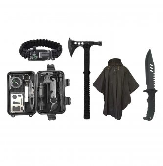 Kit supravietuire tactic, Extreme Survival, 16 in 1, multifunctional