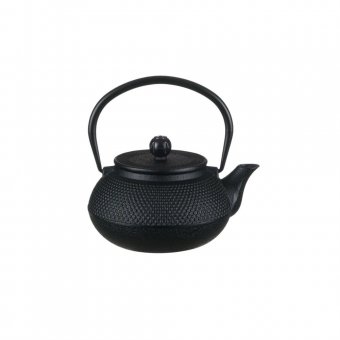 Ceainic RGB din fonta cu infuzor, 600 ml, negru