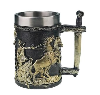 Halba de bere Roman Soldier, 500 ml, inox+rasina, Multicolora