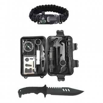 Kit supravietuire multifunctional 14 in 1 Survival PRO
