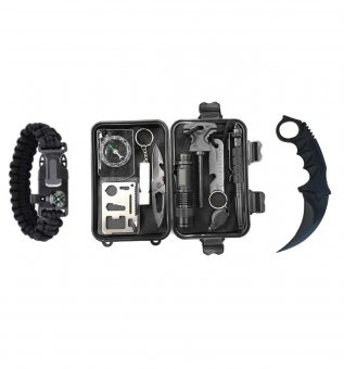 Kit supravietuire TigerClaw, multifunctional 14 in 1