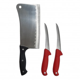 Pachet macelarie format din 2 Cutite profesionale pentru dezosat GRM2 Red si Satar otel inoxidabil 800g