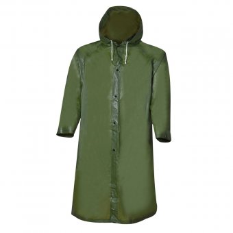 Pelerina cu gluga pentru adulti din PVC, impermeabila, marime universala, verde