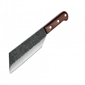 Satar profesional bucatar, Full Tang, lama forjata, otel carbon, 415g, husa inclusa