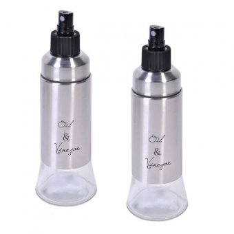 Set 2 Oliviere cu pulverizator pentru Ulei/Otet, 170 ml