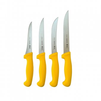 Set 4 Cutite profesionale pentru macelarie Tramontina, otel inoxidabil