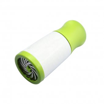 Tocator manual pentru verdeturi Herb Grinder, lame otel inoxidabil, 17 cm, Alb-Verde