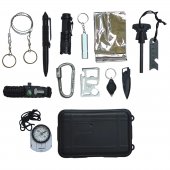 Kit supravietuire tactic, Extreme Survival, 16 in 1, multifunctional