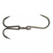 Carlig de macelarie dublu, pivotant, inox, 32 cm