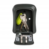 Caseta depozitare chei, cifru mecanic resetabil, dimensiune interioara 95 x 65 x 35 mm, metal, Negru, inchirieri regim hotelier
