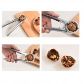 Cleste metal pentru spart nuci 2 in 1, argintiu
