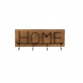 Cuier de perete din lemn HOME 49x17.5 cm
