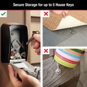 Cutie metalica pentru chei Master Lock 5401EURD, cifru mecanic, 115 x 85 mm, Metal