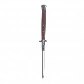 Cutit Briceag Stiletto Automat 33 cm Brown, deschidre pe buton