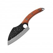Cutit profesional forjat, otel carbon, Full Tang, 270 mm, husa inclusa, maro