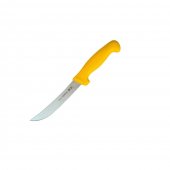 Cutit profesional pentru dezosat Tramontina, lama curbata,otel inoxidabil, 15 cm, Galben