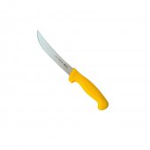 Cutit profesional pentru dezosat Tramontina, lama curbata,otel inoxidabil, 15 cm, Galben