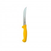 Cutit profesional pentru dezosat Tramontina, lama curbata,otel inoxidabil, 15 cm, Galben