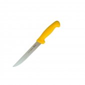 Cutit profesional pentru dezosat/transat, Tramontina, lama dreapta,otel inoxidabil, 20 cm, Galben