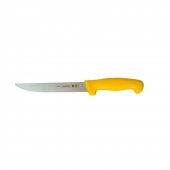 Cutit profesional pentru dezosat/transat, Tramontina, lama dreapta,otel inoxidabil, 20 cm, Galben