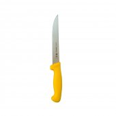 Cutit profesional pentru dezosat/transat, Tramontina, lama dreapta,otel inoxidabil, 20 cm, Galben