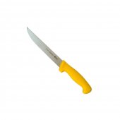 Cutit profesional pentru dezosat/transat, Tramontina, lama dreapta,otel inoxidabil, 20 cm, Galben