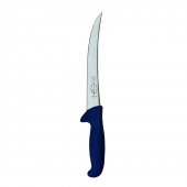 Cutit profesional pentru filetat Dick Ergogrip, lama curbata 21 cm, Albastru