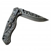 Cutit tip Briceag 20 cm, otel, full metal, Eagle, clema prindere centura