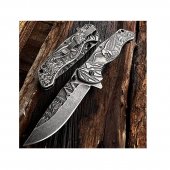 Cutit tip Briceag 20 cm, otel, full metal, Eagle, clema prindere centura