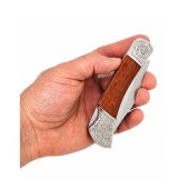 Cutit tip Briceag Carpathian Gentleman 184 mm, lama din otel, maner din lemn, pentru camping, drumetii