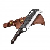 Cutit tip Satar Multifunctional, Full Tang 400 g, camping/drumetie, husa inclusa