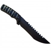 Cutit Vanatoare  Panther, 31 cm, otel, Full Tang, Full Metalic, husa inclusa, negru