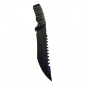 Cutit Vanatoare  Panther, 31 cm, otel, Full Tang, Full Metalic, husa inclusa, negru