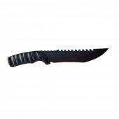 Cutit Vanatoare  Panther, 31 cm, otel, Full Tang, Full Metalic, husa inclusa, negru