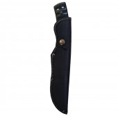 Cutit Vanatoare  Panther, 31 cm, otel, Full Tang, Full Metalic, husa inclusa, negru