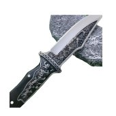 Cutit Vanatoare Deer 27 cm, otel, full tang, Negru, Husa inclusa