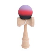 Kendama profesionala din lemn de fag 18 cm, vopsea aderenta mata, design Aurora Fade