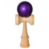 Kendama profesionala din lemn de fag 18 cm, vopsea lucioasa, Metalic Violet – perfecta pentru trick-uri si antrenament avansat