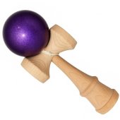 Kendama profesionala din lemn de fag 18 cm, vopsea lucioasa, Metalic Violet – perfecta pentru trick-uri si antrenament avansat