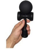 Kendama profesionala din lemn de fag, Obsidian, vopsea neagra aderenta mata, 18 cm