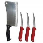 Kit profesional macelarie format din 3 cutite pentru transat si Satar 800 g