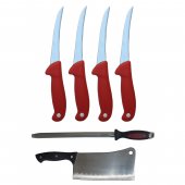 Kit profesional macelarie format din 4 Cutite pentru transat, Satar si Masat