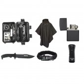 Kit Supravietuire Assault 17 in 1, multifunctional, camping/drumetii