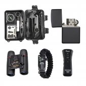 Kit Supravietuire Viper 16 piese, multifunctional, cutie depozitare inclusa, negru