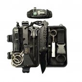 Kit tactic Supravietuire, 11 in 1, multifunctional