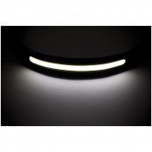 Lanterna profesionala LED pentru cap cu incarcare USB, reglabila, Silicon, Negru, 3W COB + LED XPE