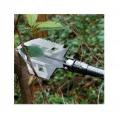 Lopata militara multifunctionala 66 cm, demontabila, husa inclusa, Gri metalic