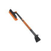Lopata pentru zapada 5 in 1, multifunctionala, telescopica, rotativa, cu perie si racleta, aluminiu si ABS, 100 x 25 cm, negru