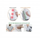 Perna anatomica spate 45x38x11 cm, gri, spuma cu memorie