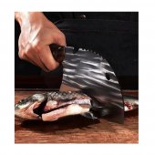 Satar bucatar CHEF-30, Full Tang, 554 g, otel carbon, maner plastic, husa neopren inclusa